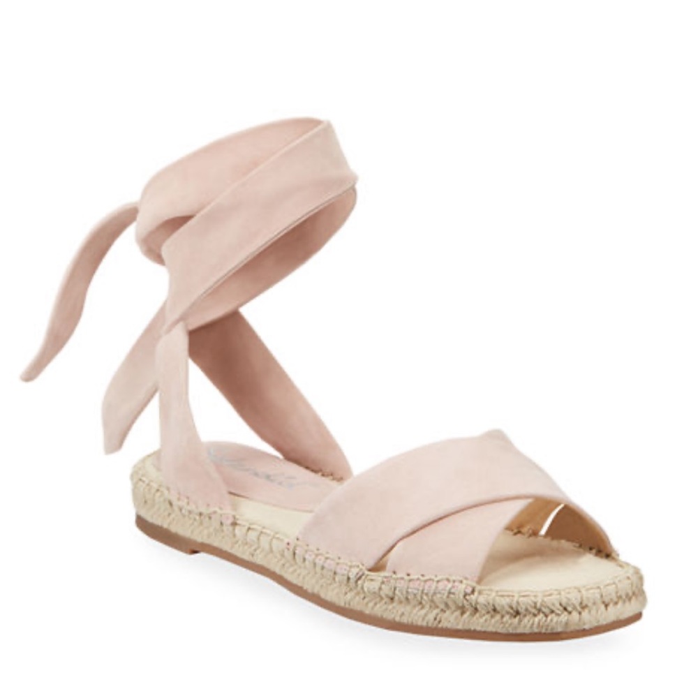 Splendid light pink suede espadrille sandal 7.5